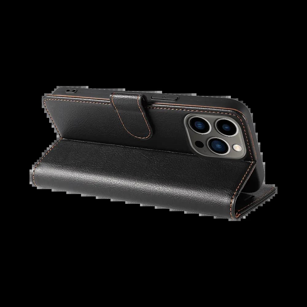 Housse folio anti-RFID iPhone 12 / 12 Pro – PROTECT IP011 Noir - Vue 4