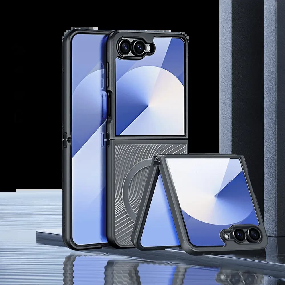 Coque MagSafe anti-chocs – Samsung Galaxy Z Flip 7 5G – Dux Ducis Aimo Mag Noir - Vue 7