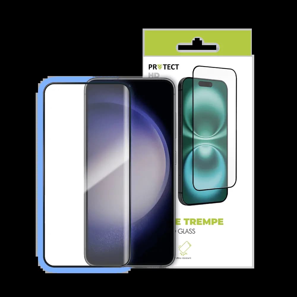 Verre trempé Samsung Galaxy S22 / S23 5G - protection écran 9H - PROTECT Transparent - Vue 24