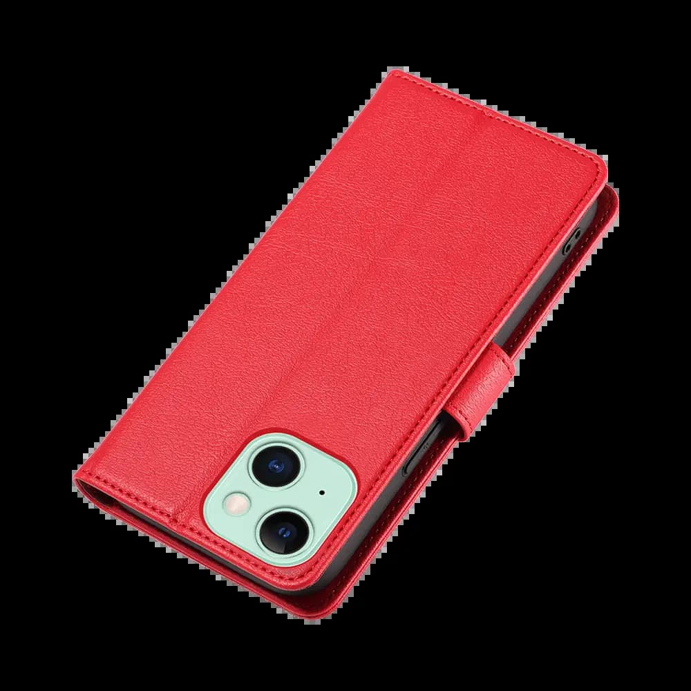 Housse folio anti-RFID iPhone 15 – PROTECT IP011 Rouge - Vue 36