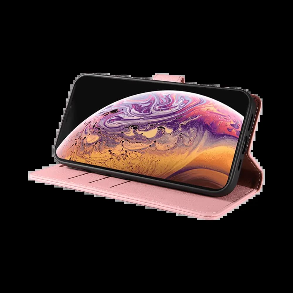Housse folio anti-RFID iPhone XS Max – PROTECT IP011 Rose - Vue 13