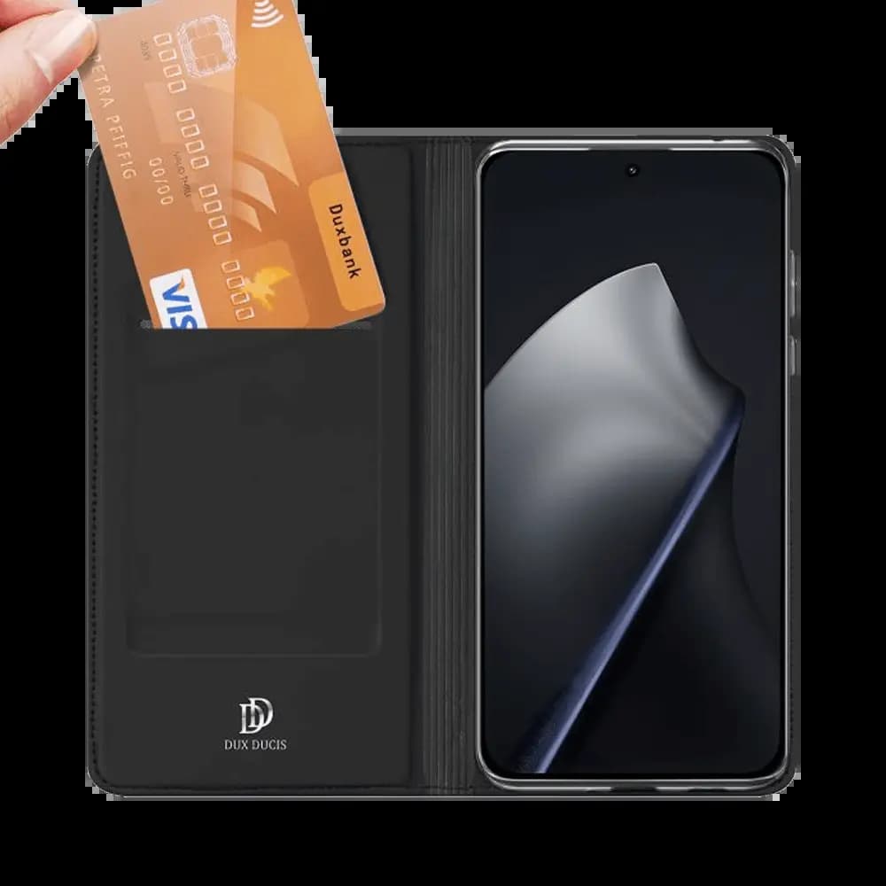 Housse folio Xiaomi 15T porte-carte – Dux Ducis Skin Pro Bleu - Vue 4