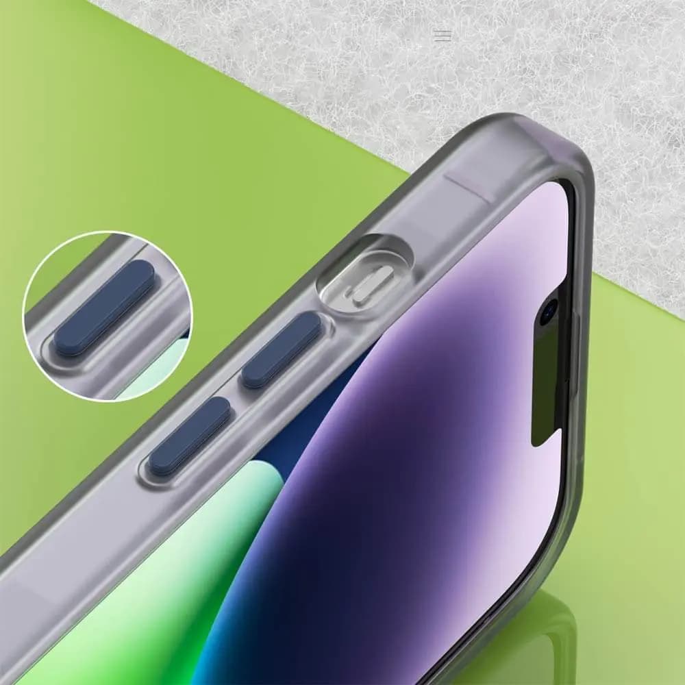 Coque MagSafe bi-matière – iPhone 14 – PROTECT MF-006 Bleu Marine - Vue 7