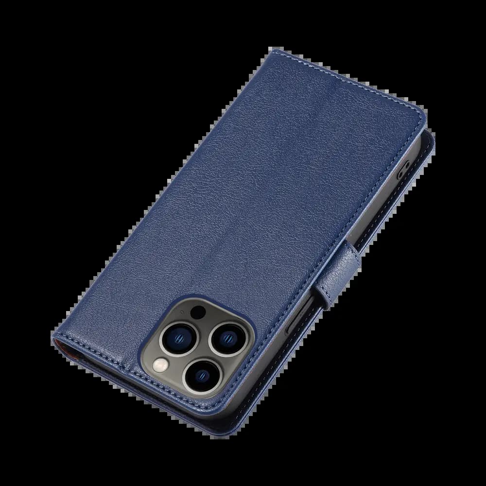 Housse folio anti-RFID iPhone 13 Pro Max – PROTECT IP011 Bleu Marine - Vue 36