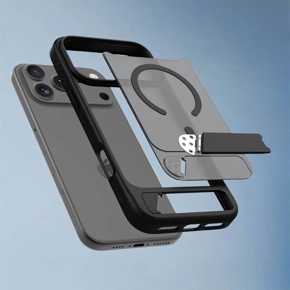 Coque de protection iPhone 17 Pro MagSafe avec support – PROTECT IF014 Noir - Vue 32
