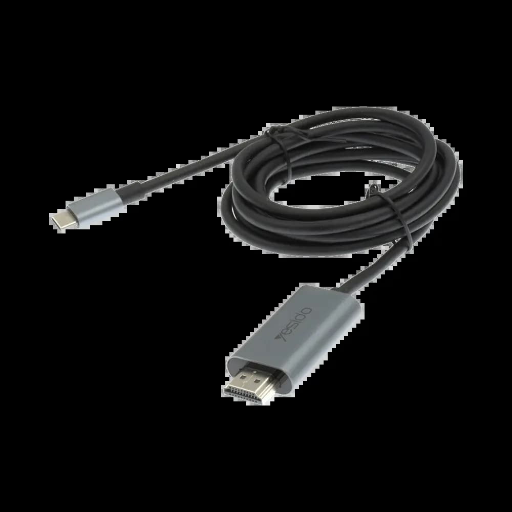 Câble USB-C vers HDMI 4K 60Hz (2m) – Yesido HM10 Noir - Vue 9