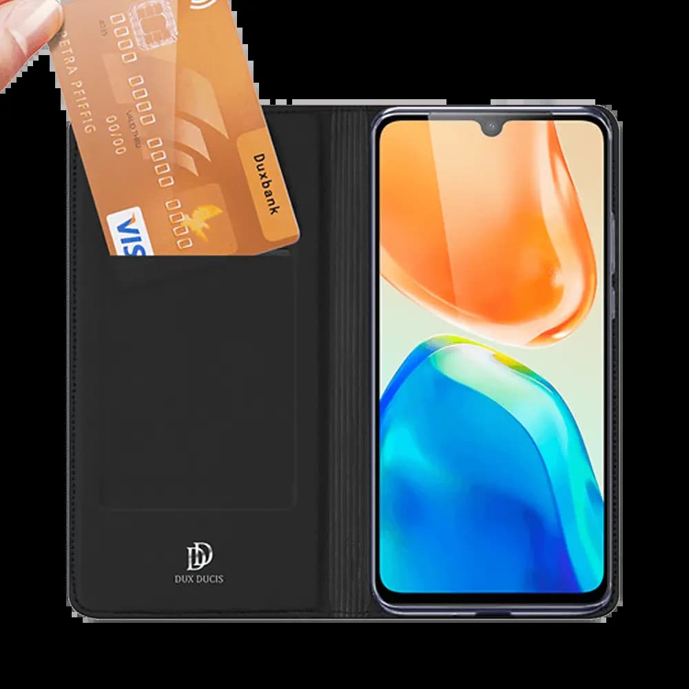 Housse folio MagSafe Vivo X80 Lite – Dux Ducis Skin X Pro Noir - Vue 5