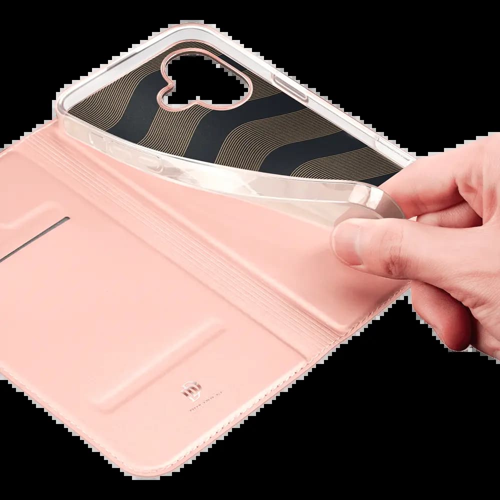 Housse folio iPhone 16 porte-carte – Dux Ducis Skin Pro Rose - Vue 20