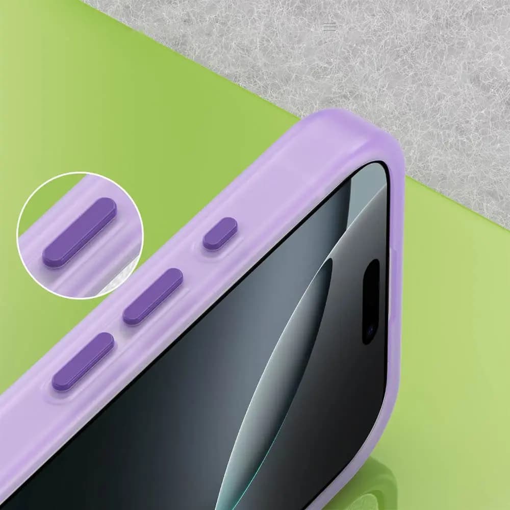 Coque MagSafe bi-matière – iPhone 16 Pro – PROTECT MF-006 Violet Foncé  - Vue 7