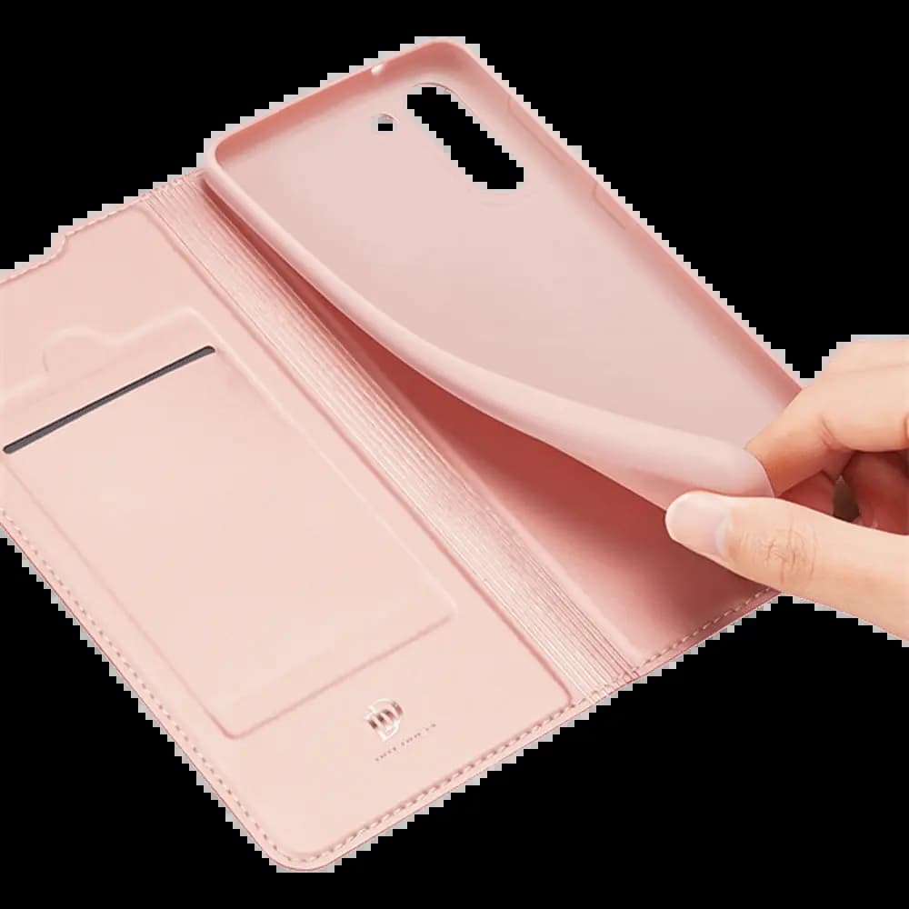 Housse folio Samsung Galaxy S21 FE porte-carte – Dux Ducis Skin Pro Noir - Vue 20