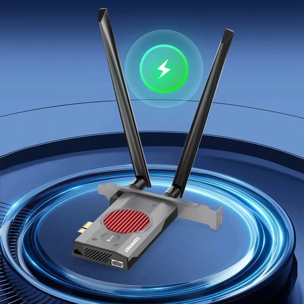 Carte Wi-Fi 7 PCI-E 8774 Mbps + Bluetooth - Comfast CF-BE200 MAX - Vue 48