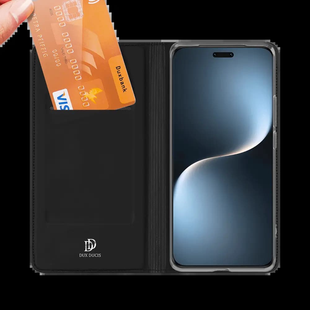 Housse folio Honor Magic 7 Pro porte-carte – Dux Ducis Skin Pro Noir - Vue 3