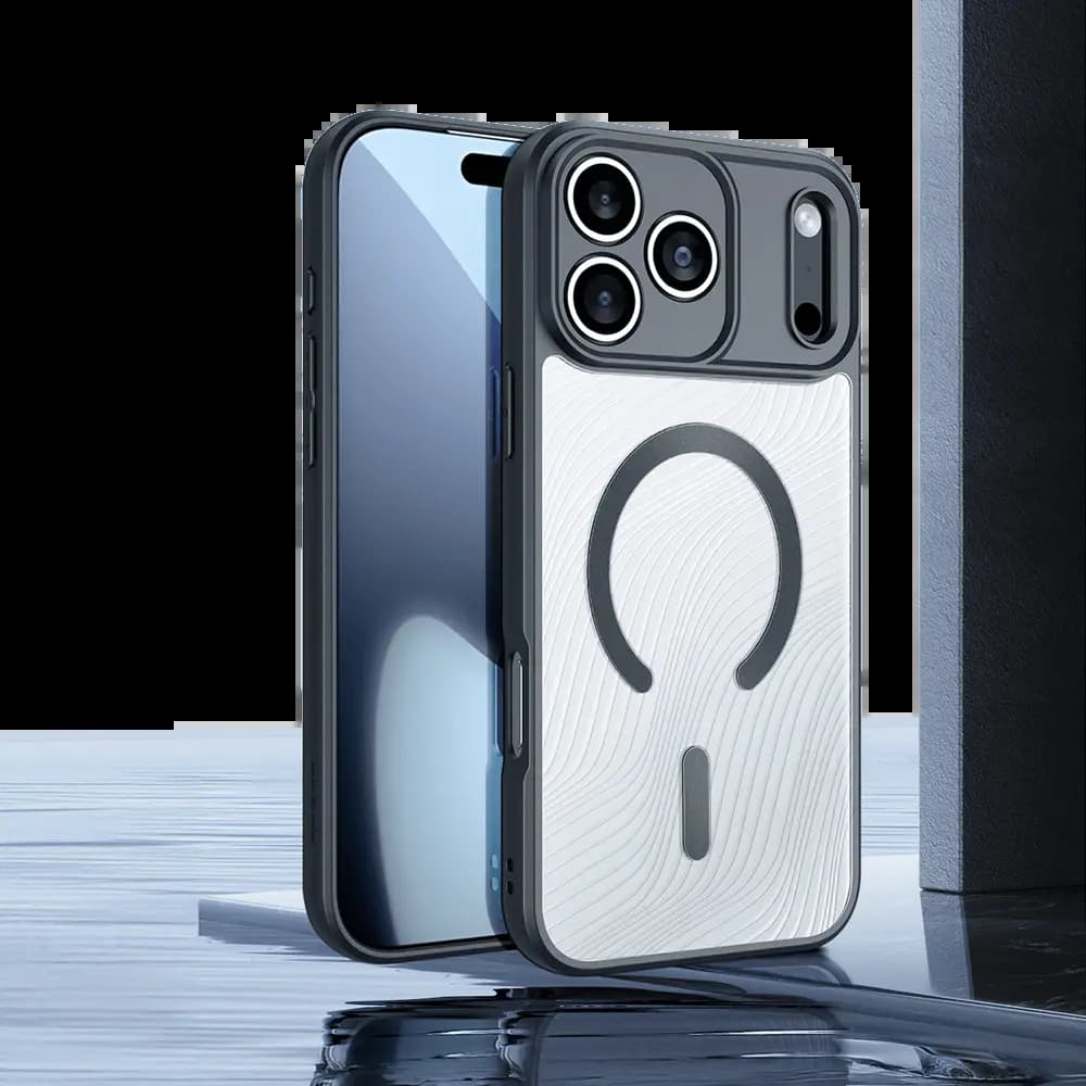 Coque MagSafe anti-chocs – iPhone 17 Pro – Dux Ducis Aimo Mag Noir - Vue 9