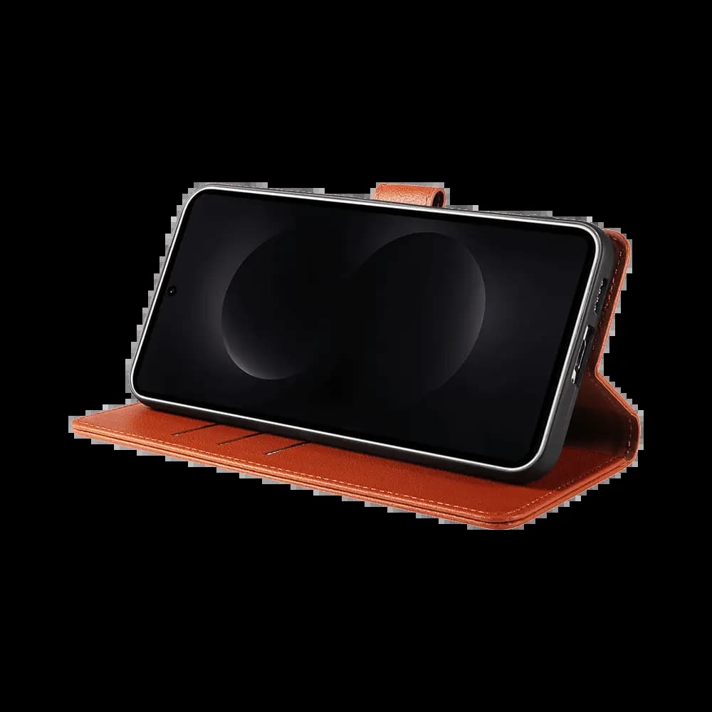 Housse folio anti-RFID Samsung Galaxy S26 Ultra – PROTECT IP011 Marron - Vue 17