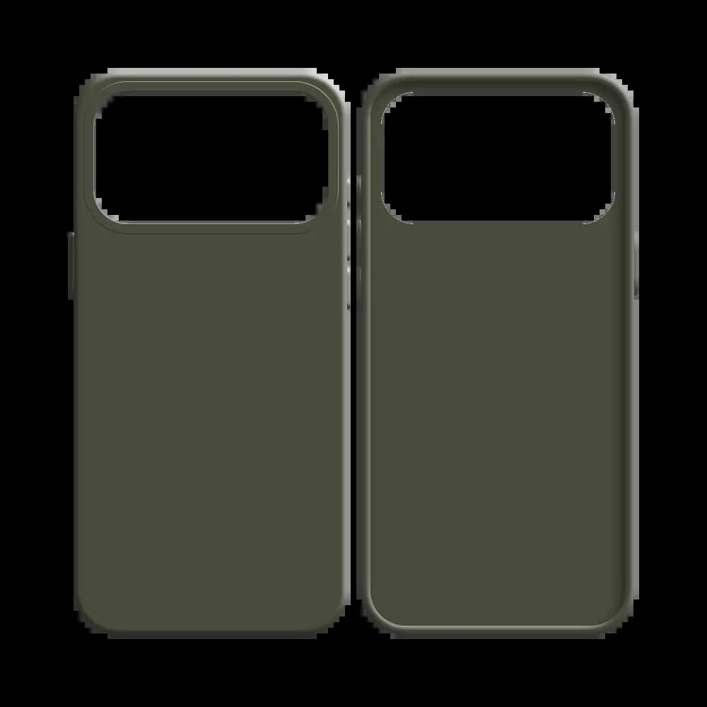 Coque silicone iPhone 17 Pro - Gris Foncé - Vue 8