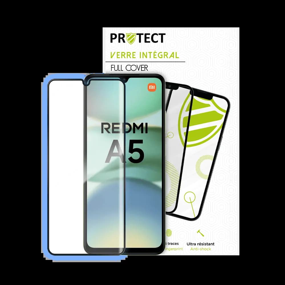 Verre trempé intégral 5D 9H – protection écran Xiaomi Redmi A5 4G / Poco C71 – PROTECT Noir - Vue 20