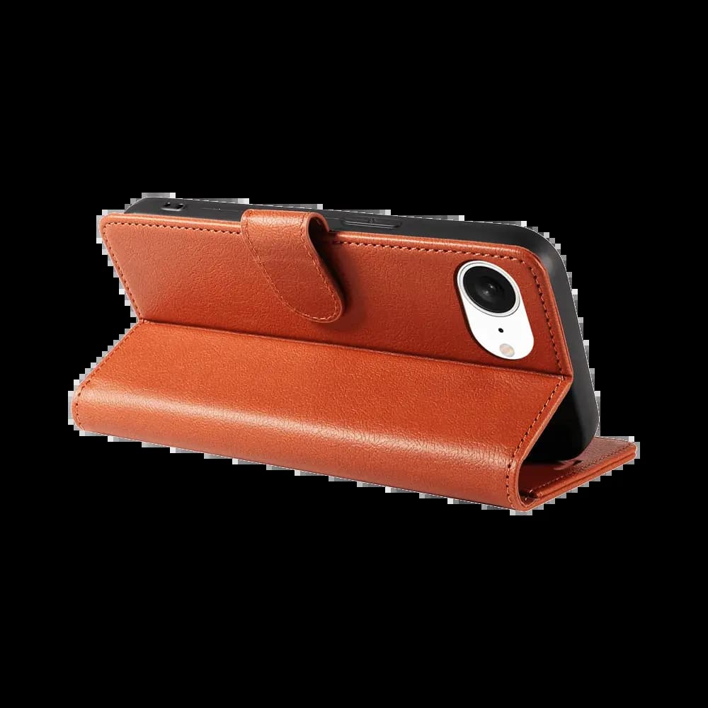 Housse folio anti-RFID iPhone 16e – PROTECT IP011 Marron - Vue 4