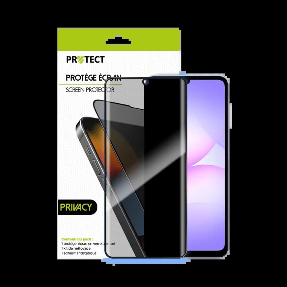 Verre trempé anti-espions 9H – Samsung Galaxy A07 4G – PROTECT Transparent - Vue 20