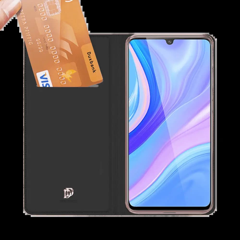 Housse folio Huawei P Smart S porte-carte – Dux Ducis Skin Pro Noir - Vue 3