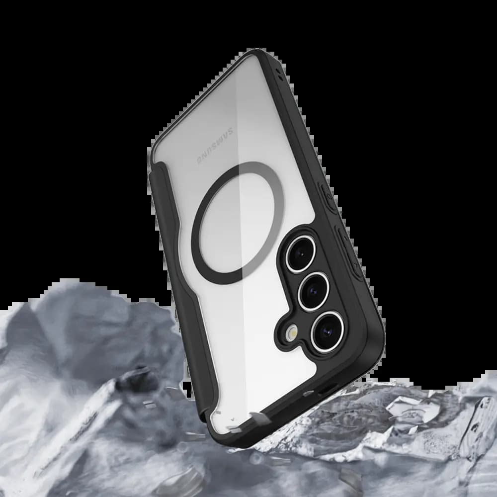 Housse folio MagSafe Samsung Galaxy S24+ 5G – Dux Ducis Skin X Pro Noir - Vue 24