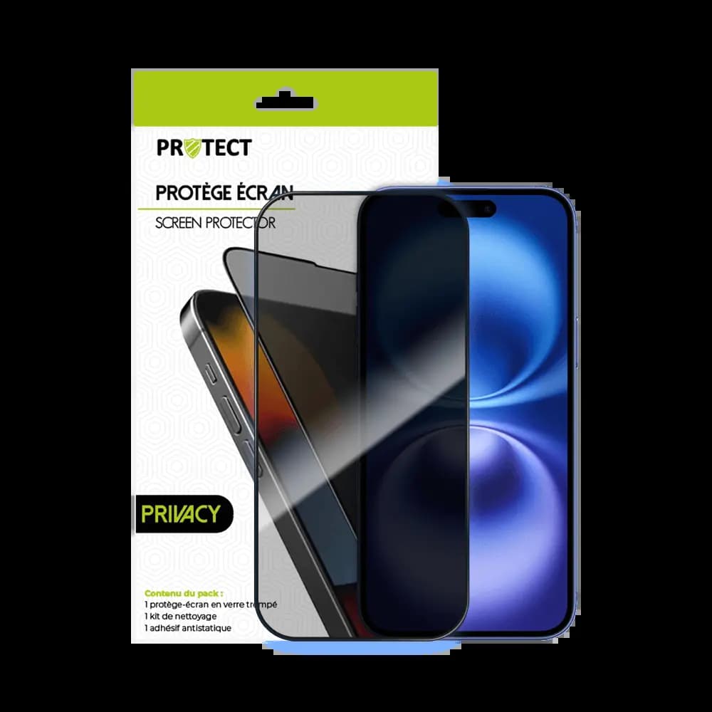 Verre trempé anti-espions 9H – Apple iPhone 16 – PROTECT Transparent - Vue 20