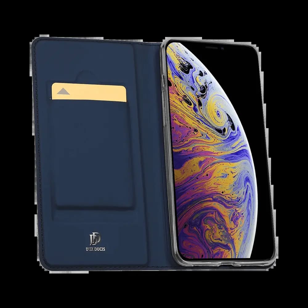 Housse folio iPhone 11 porte-carte – Dux Ducis Skin Pro Bleu - Vue 12