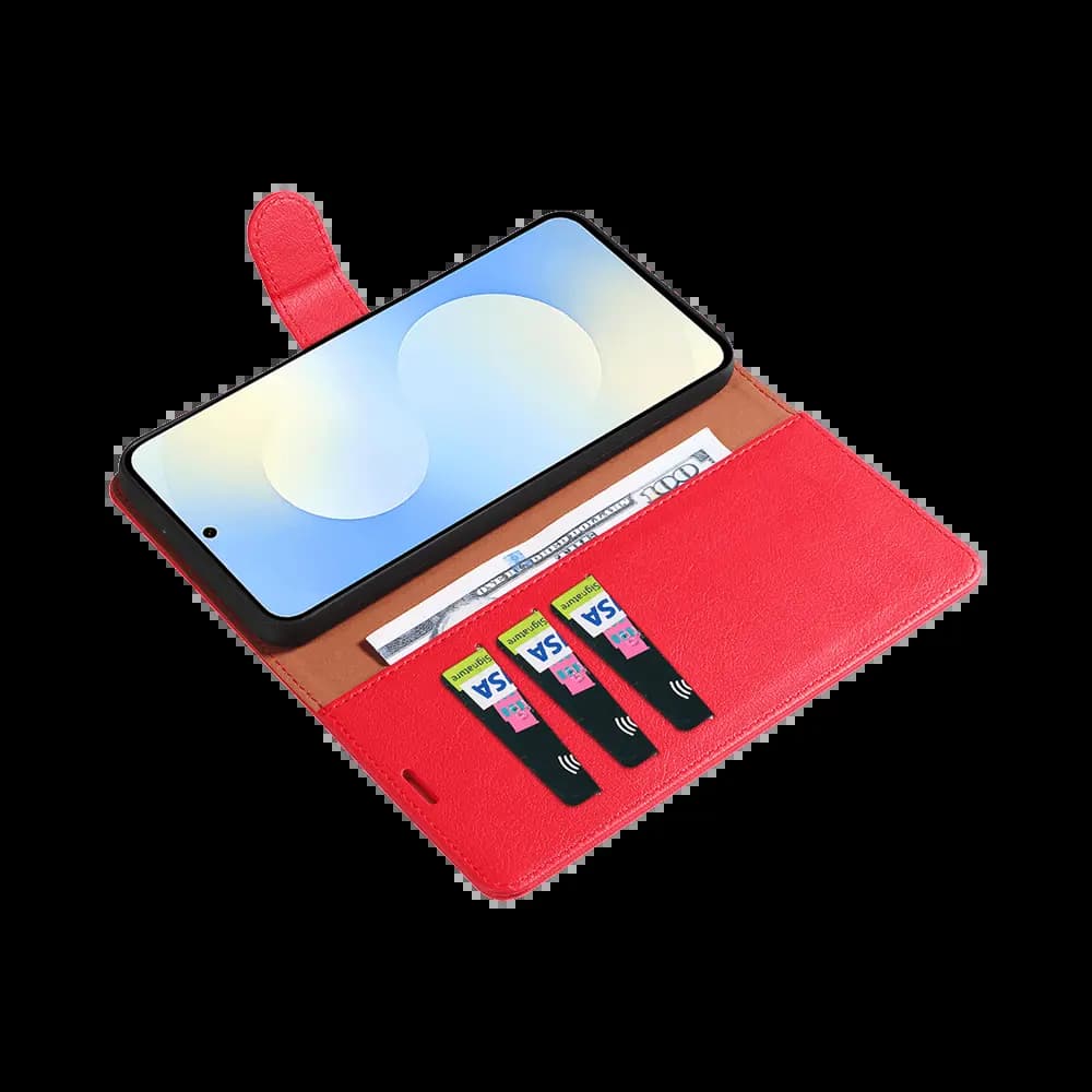 Housse folio anti-RFID Samsung Galaxy S26 – PROTECT IP011 Rouge - Vue 9