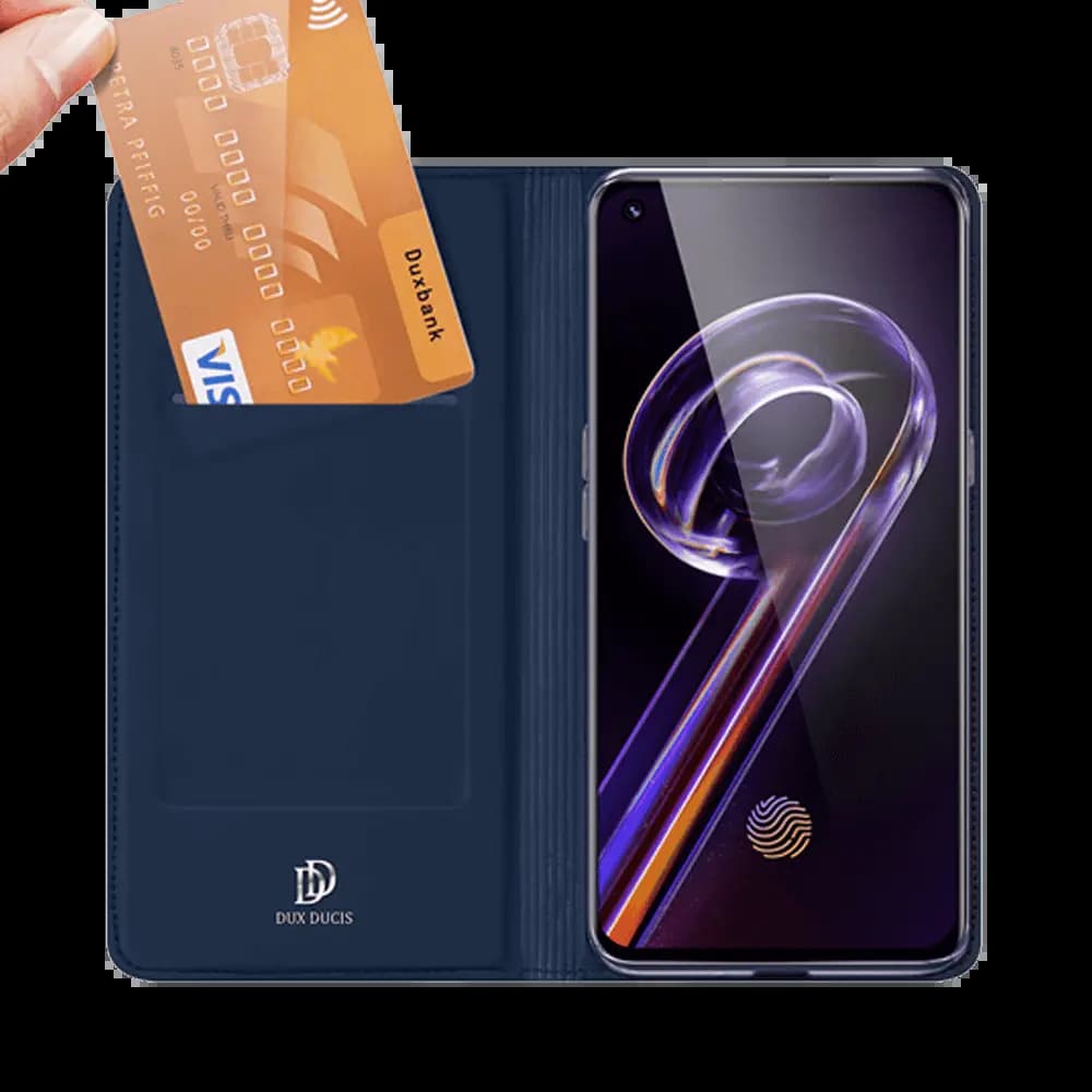 Housse folio Realme 9 Pro+ / 9 porte-carte – Dux Ducis Skin Pro Bleu - Vue 3