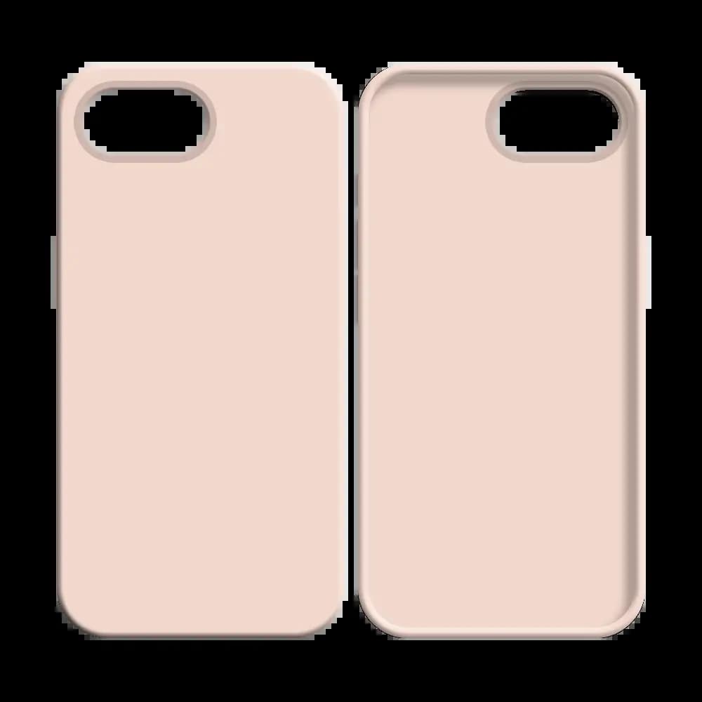 Coque silicone iPhone 16e / iPhone 17e - Rose Gold - Vue 8