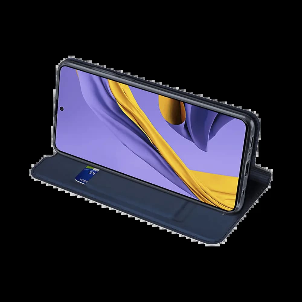 Housse folio Samsung Galaxy A51 porte-carte – Dux Ducis Skin Pro Bleu - Vue 5