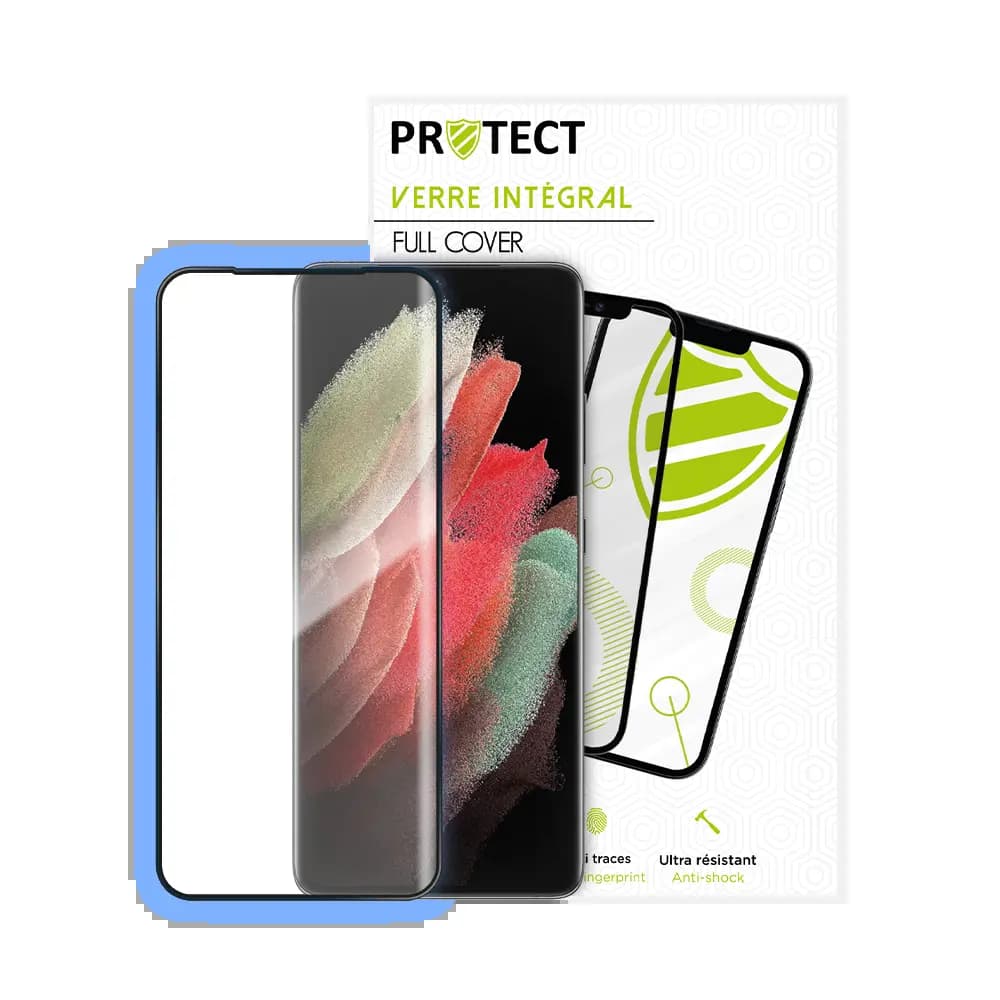 Verre trempé intégral 5D 9H – protection écran Samsung Galaxy S21 Ultra 5G – PROTECT Noir - Vue 24