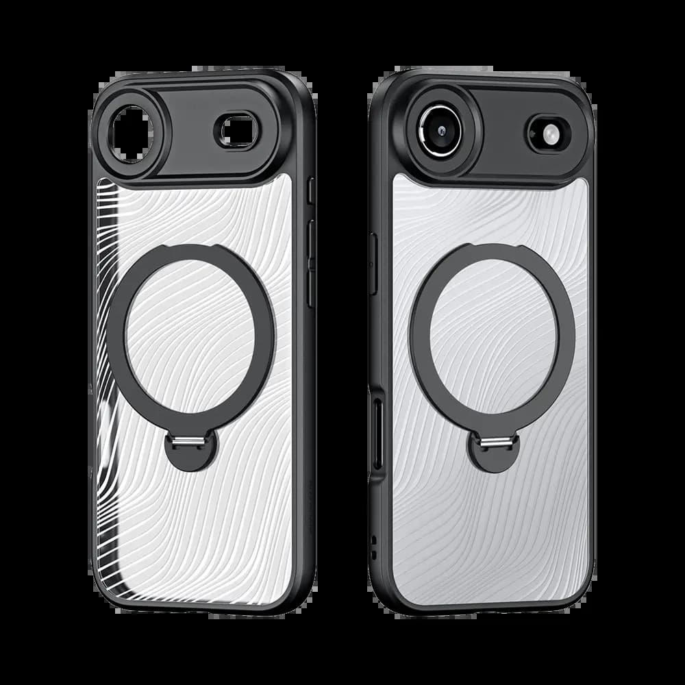 Coque MagSafe avec support – iPhone Air – Dux Ducis Aimo Mag Noir - Vue 5