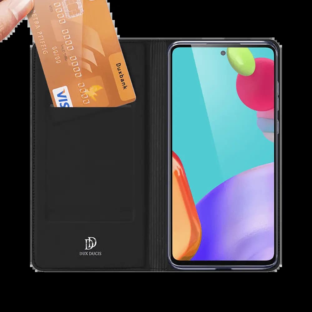 Housse folio Samsung Galaxy A52 / A52s porte-carte – Dux Ducis Skin Pro Noir - Vue 3