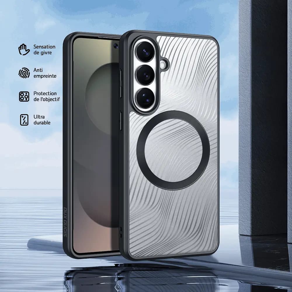 Coque MagSafe Samsung Galaxy S26+ anti-chocs – Dux Ducis Aimo Mag Noir - Vue 7