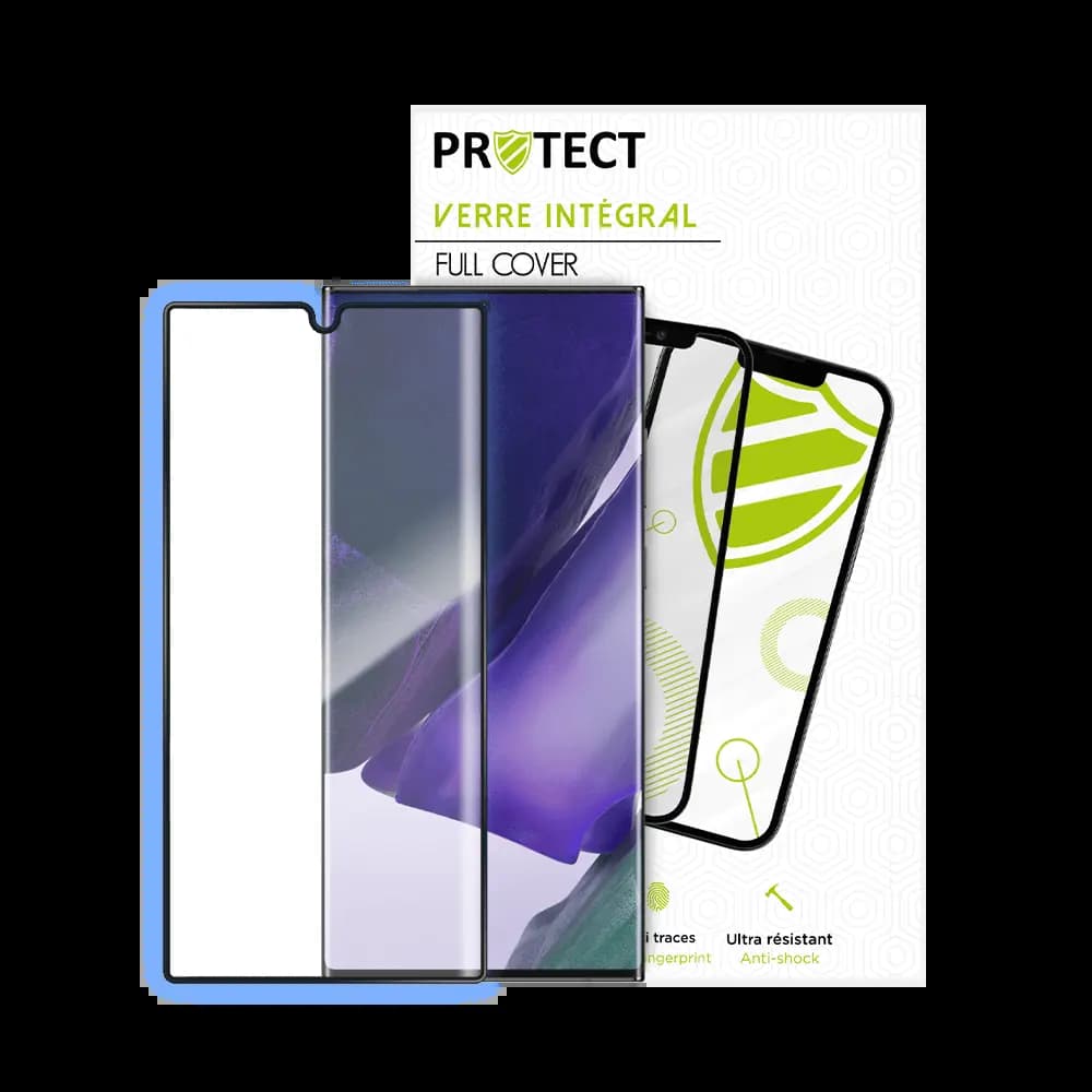 Verre trempé intégral Samsung Galaxy Note 20 5G / 20 4G protection écran 9H – PROTECT Noir - Vue 8