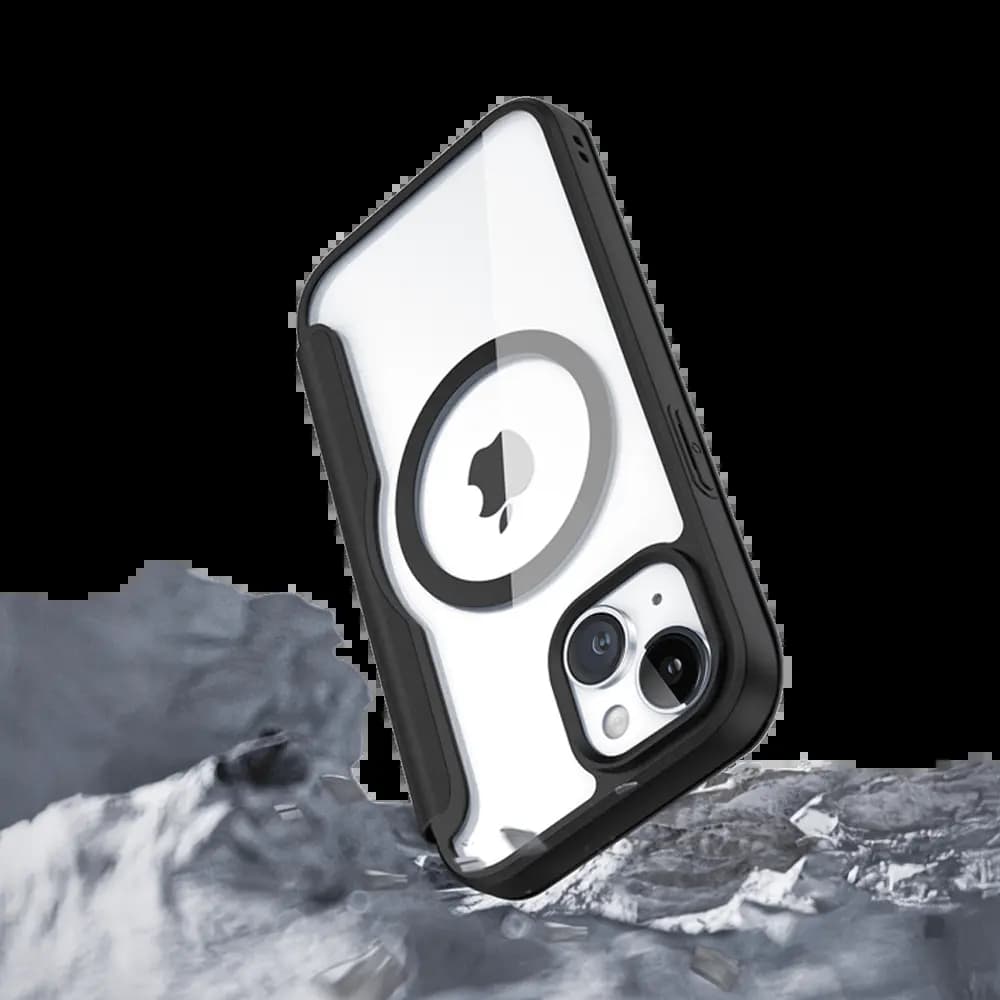 Housse folio MagSafe iPhone 15 Plus – Dux Ducis Skin X Pro Noir - Vue 24