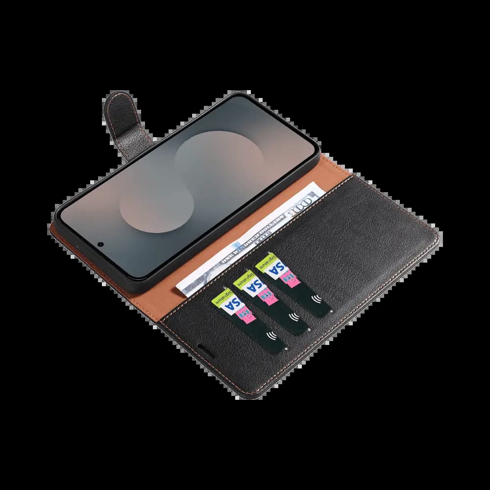 Housse folio anti-RFID Samsung Galaxy S25 FE – PROTECT IP011 Noir - Vue 9