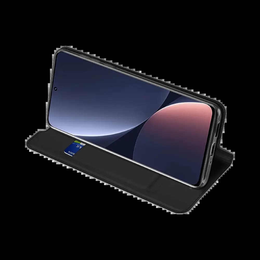 Housse folio Xiaomi 12 Pro porte-carte – Dux Ducis Skin Pro Noir - Vue 16