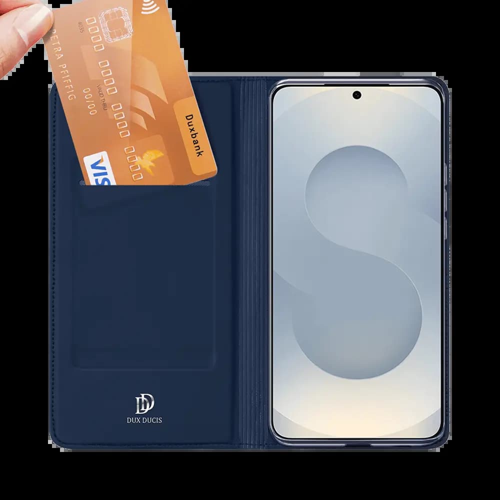 Housse folio Samsung Galaxy S26 porte-carte – Dux Ducis Skin Pro Noir - Vue 3