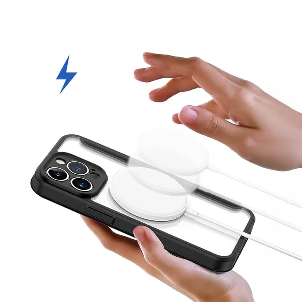 Housse folio MagSafe iPhone 13 Pro – Dux Ducis Skin X Pro Noir - Vue 7