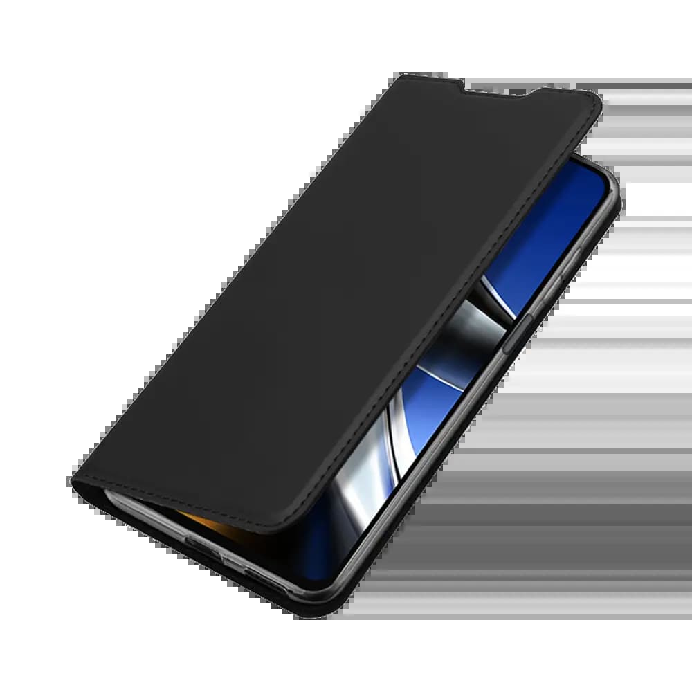 Housse folio Xiaomi Poco X4 Pro 5G porte-carte – Dux Ducis Skin Pro Noir - Vue 5
