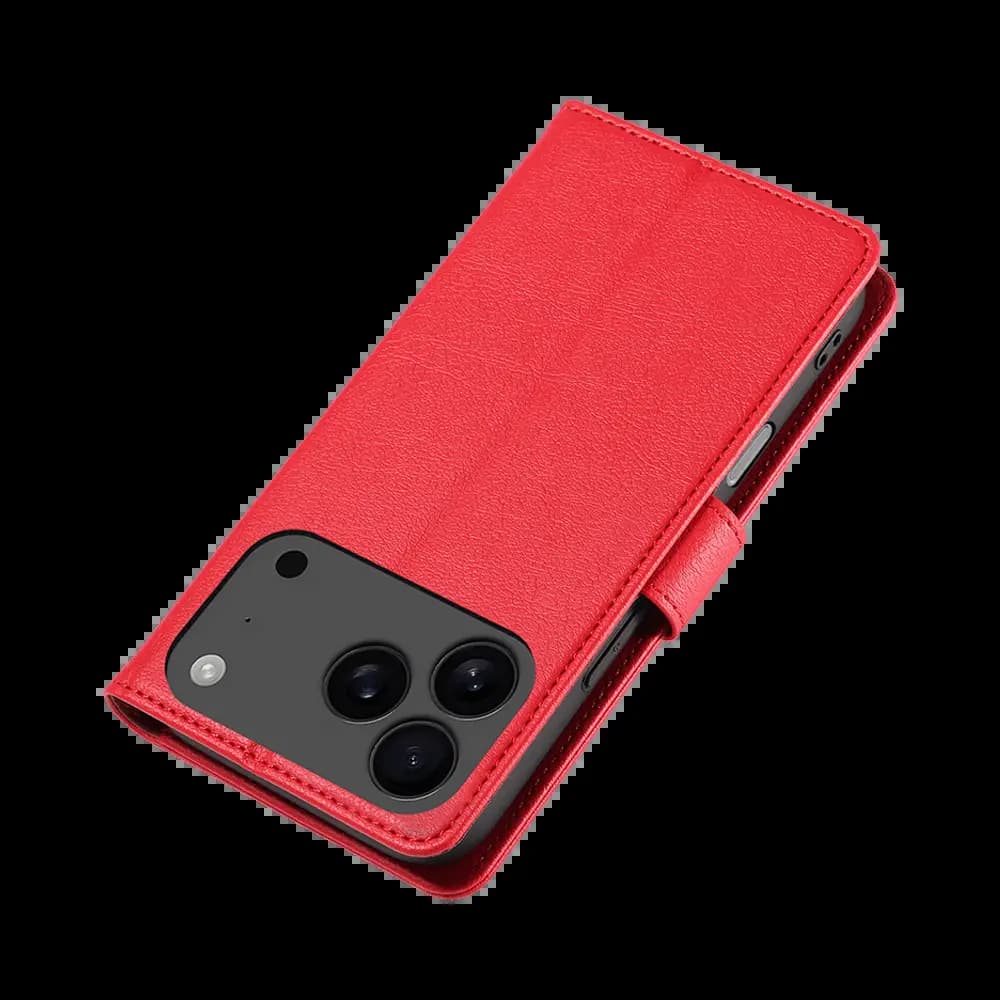 Housse folio anti-RFID iPhone 17 Pro – PROTECT IP011 Rouge - Vue 48