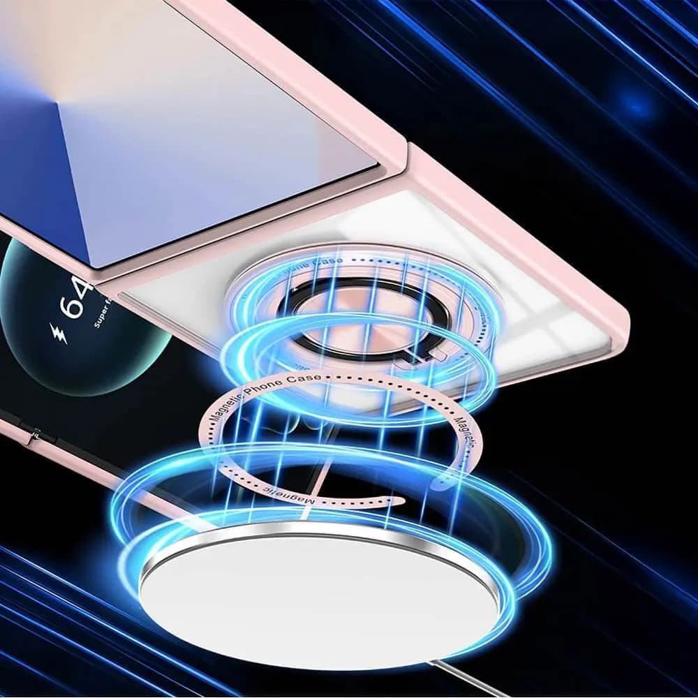 Coque de Protection Magnétique avec Bague 360° Z-FL3 Samsung Galaxy Z Flip 7 5G Rose - Vue 7