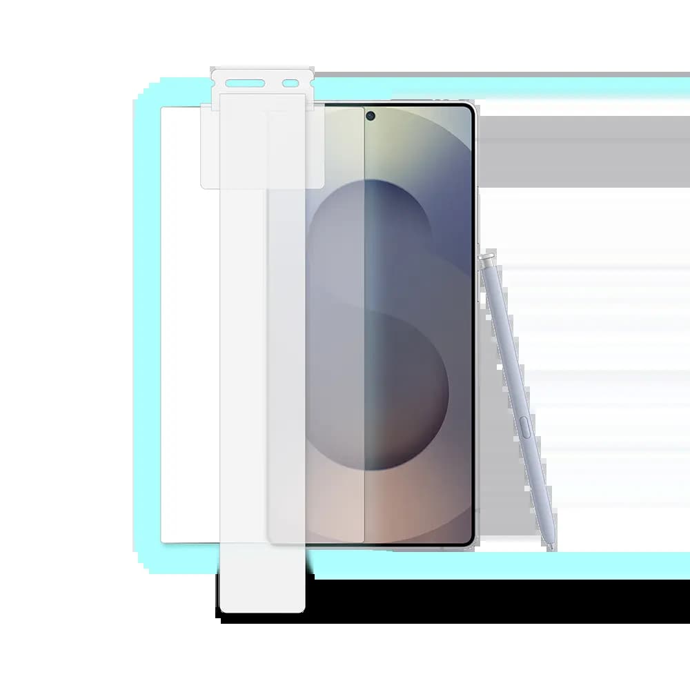 Verre trempé (x2) Samsung Galaxy S25 Ultra - applicateur installation facile - PROTECT - Vue 5