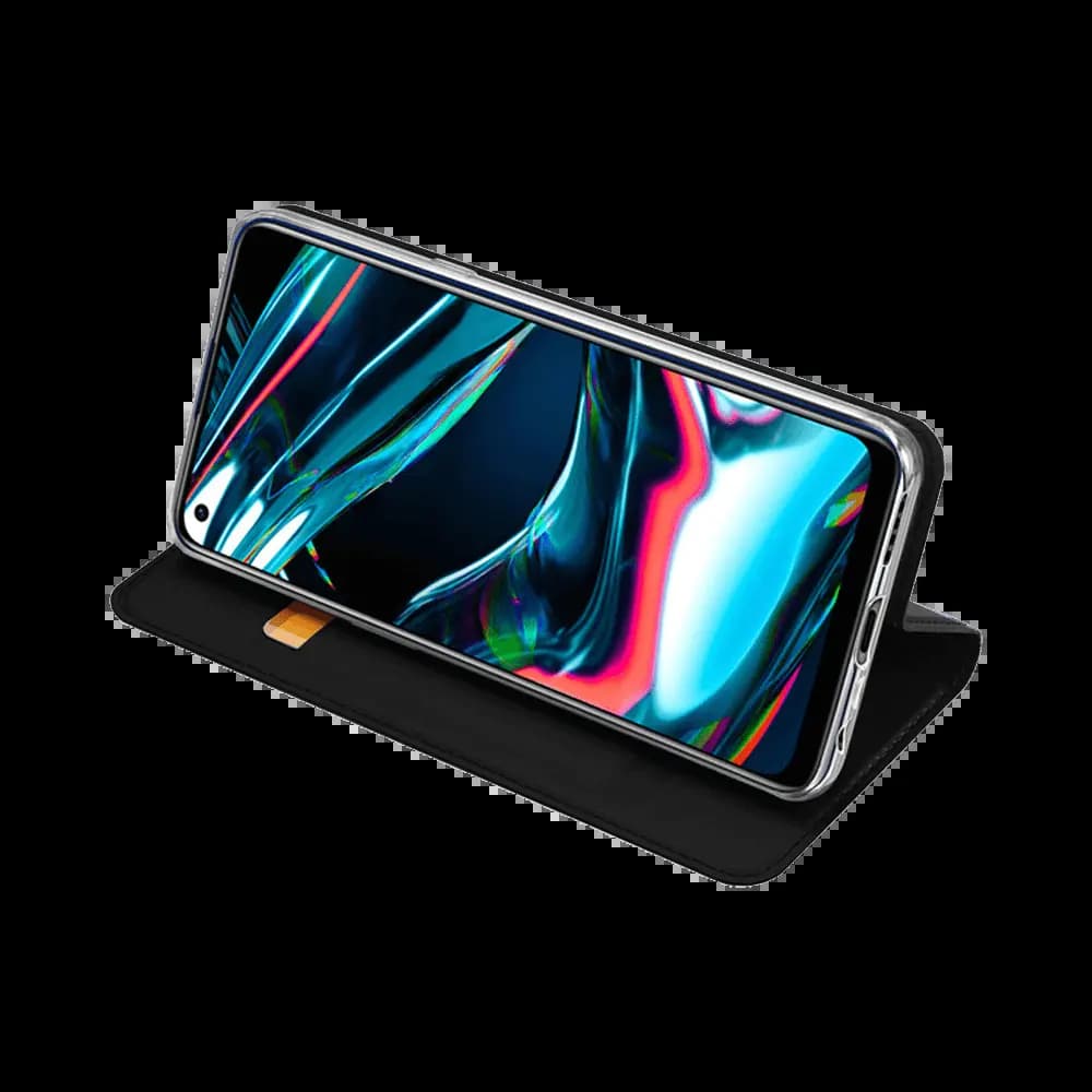 Housse folio Realme 7 Pro porte-carte – Dux Ducis Skin Pro Noir - Vue 16