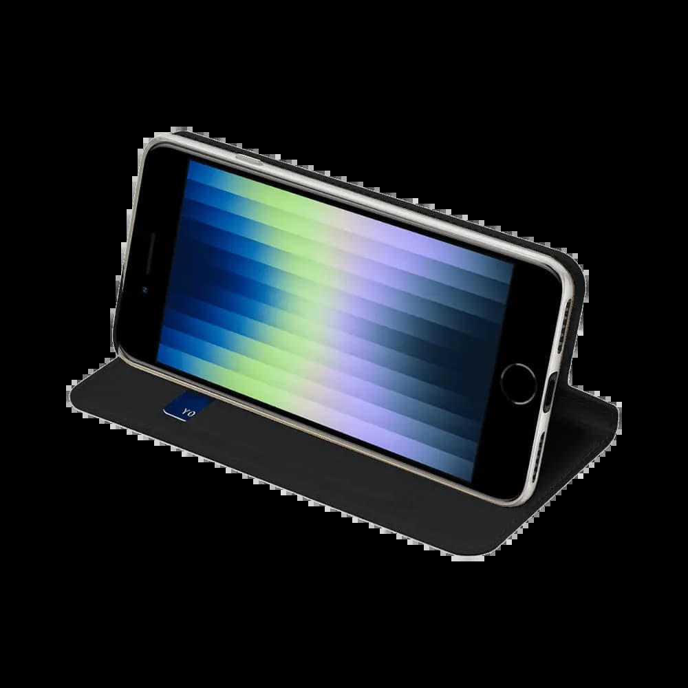 Housse folio iPhone 7 / 8 / SE (2nd Gen) (3e Gen) porte-carte – Dux Ducis Skin Pro Bleu - Vue 24