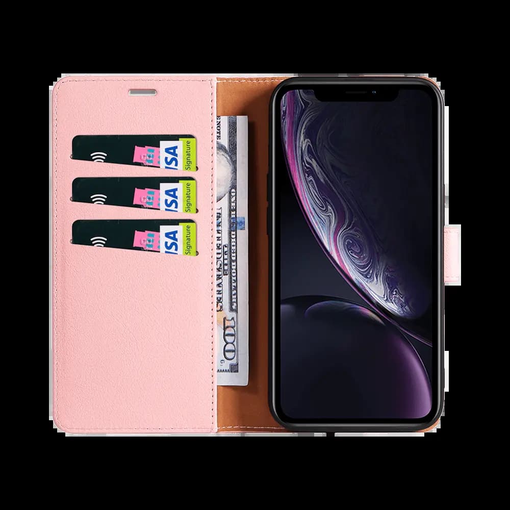 Housse folio anti-RFID iPhone XR – PROTECT IP011 Rose - Vue 4