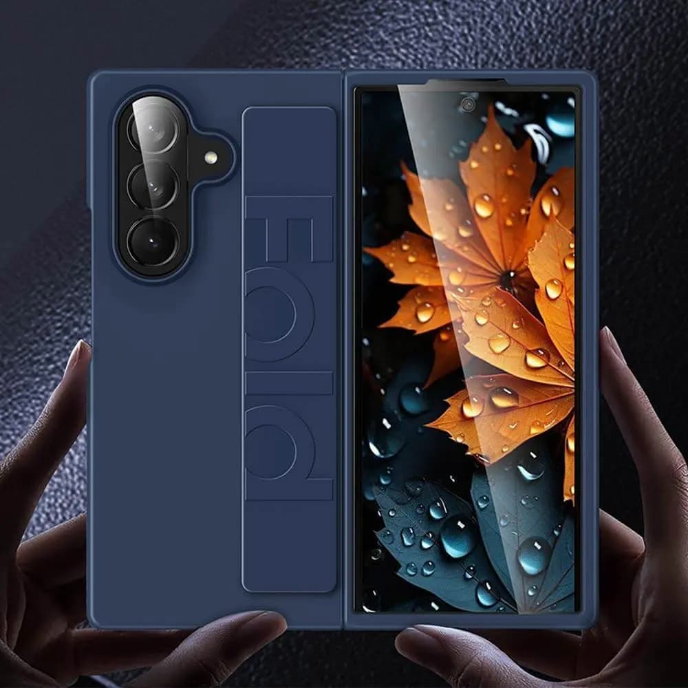 Coque de Protection avec Lanière Samsung Galaxy Z Fold 7 5G Bleu - Vue 4