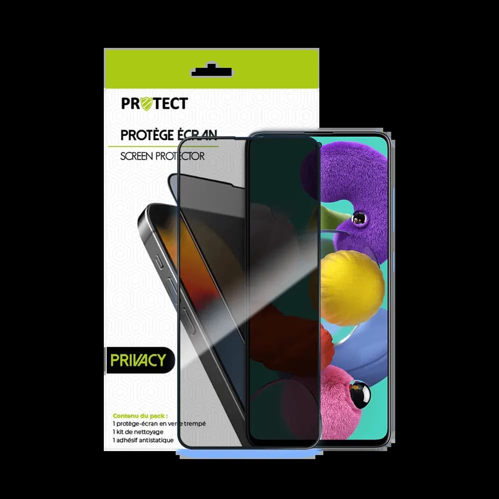 Verre trempé anti-espions 9H – compatible Samsung Galaxy A51 / A51 5G / A52 5G / A52 4G / A53 5G – PROTECT Transparent - Vue 20