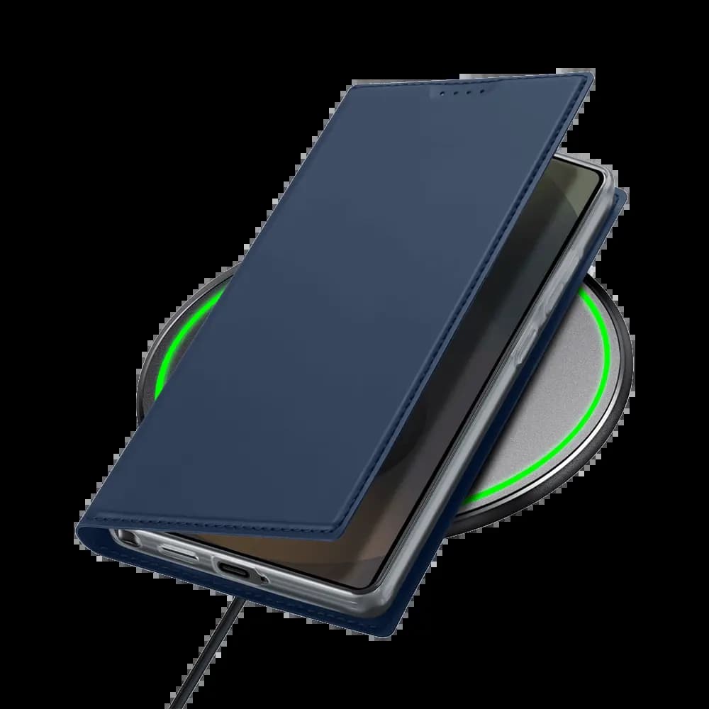 Housse folio Samsung Galaxy S26 Ultra porte-carte – Dux Ducis Skin Pro Bleu - Vue 7